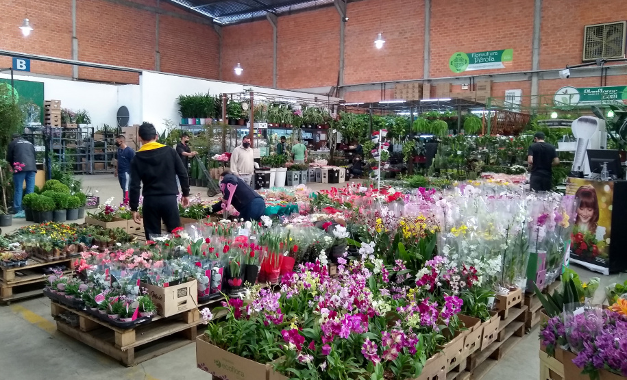 Com a publicação do Decreto Municipal, 960/2021, no combate a Covid-19, agora com a bandeira laranja, mas ainda em estado de alerta, o Mercado de Flores da Ceasa Curitiba volta a atender normalmente a partir desta quinta-feira (9/06), funcionando das 6 as 14 horas. - Curitiba, 09/06/2021 - Foto: CEASA-PR