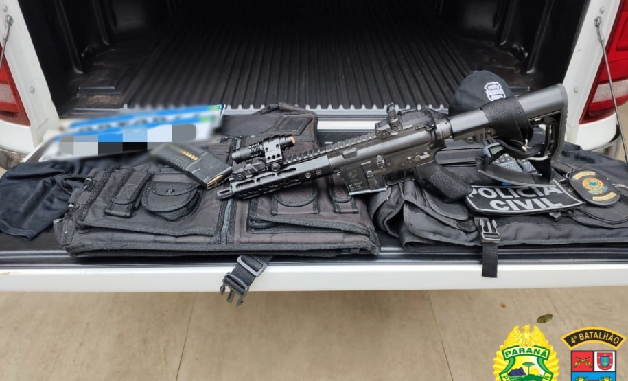 Polícia Militar e Ministério Público cumprem 45 mandados de prisão e apreendem fuzil e coletes balísticos no interior do estado - Curitiba, 10/06/2021 - Foto: PMPR/SESP-PR