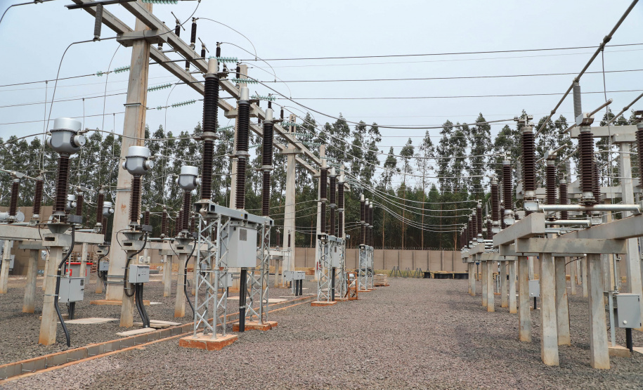 A Copel Distribuição está investindo cerca de R$ 37 milhões na subestação Vila Gaúcha e em duas grandes linhas de transmissão em Marechal Cândido Rondon, no Oeste do Estado. - Foto: José Fernando Ogura/AEN