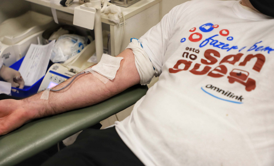 Com estoque 40% abaixo do ideal, Hemepar faz apelo à população para doar sangue. Foto: José Fernando Oura/AEN