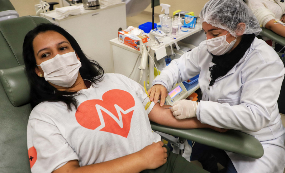 Com estoque 40% abaixo do ideal, Hemepar faz apelo à população para doar sangue. Foto: José Fernando Oura/AEN