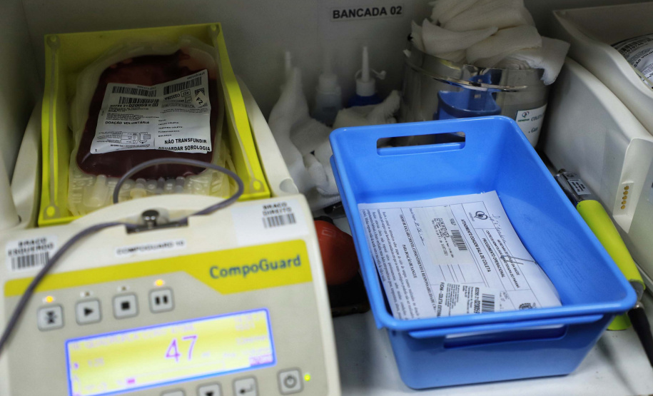 Com estoque 40% abaixo do ideal, Hemepar faz apelo à população para doar sangue. Foto: José Fernando Oura/AEN