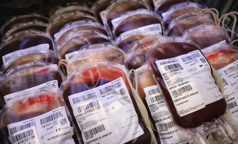 Com estoque 40% abaixo do ideal, Hemepar faz apelo à população para doar sangue. Foto: José Fernando Oura/AEN