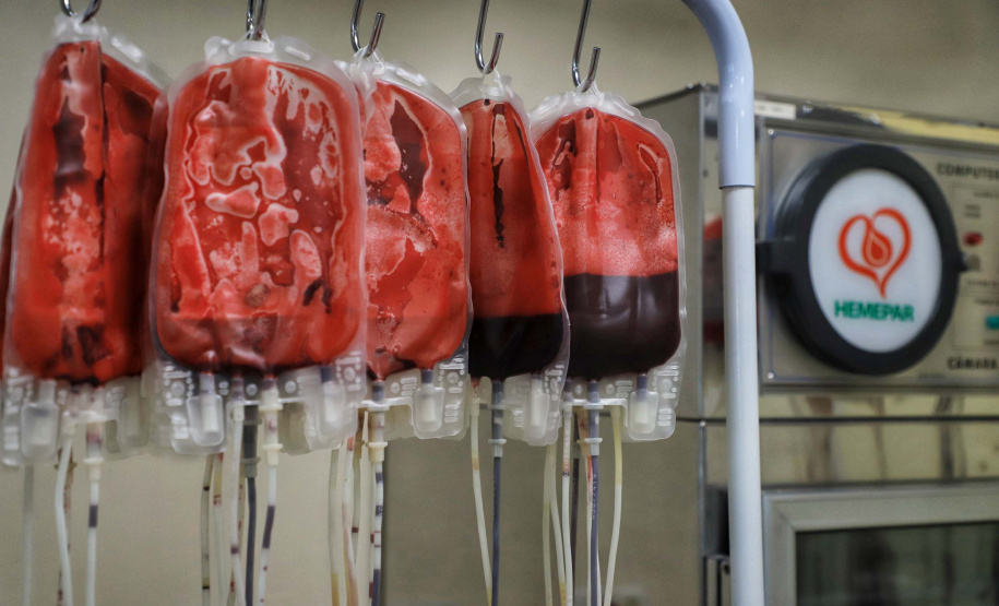 Com estoque 40% abaixo do ideal, Hemepar faz apelo à população para doar sangue. Foto: José Fernando Oura/AEN