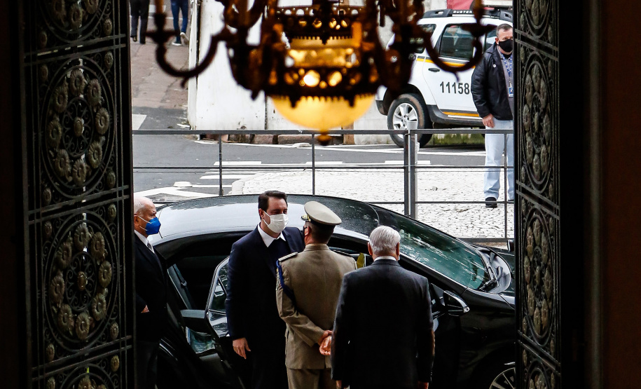 Governador Carlos Massa Ratinho Junior participa da reunião do Codesul - Porto Alegre, 15/06/2021 - Foto: Jonathan Campos/AEN