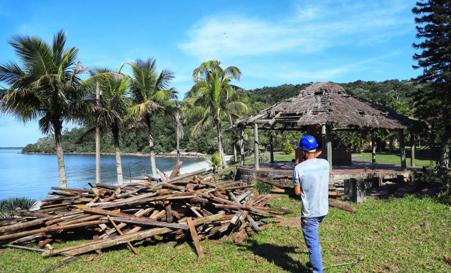 Ilha das Cobras começa a mudar de cara para receber a Escola do Mar
. Foto: José Fernando Ogura/AEN