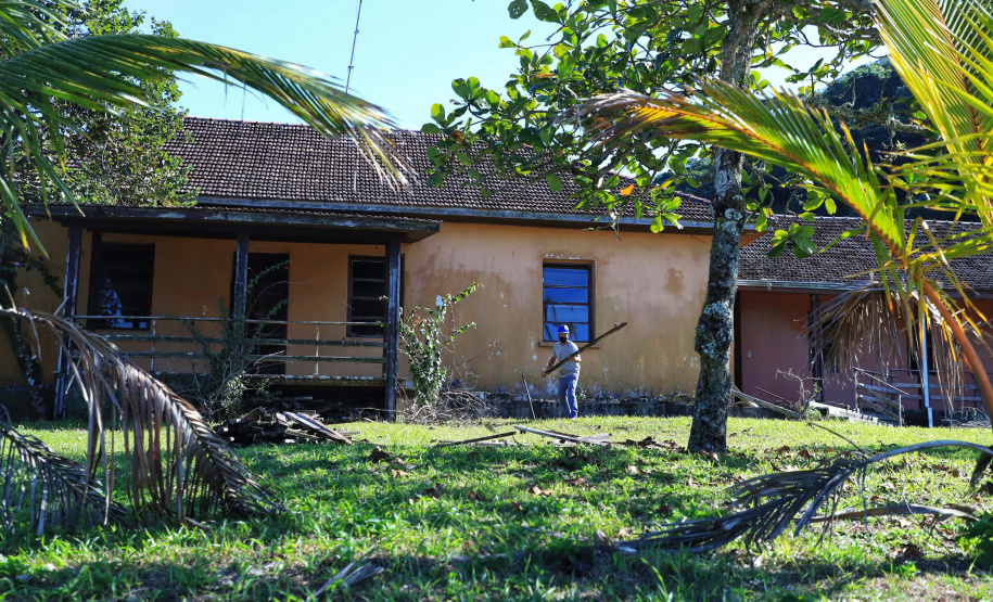 Ilha das Cobras começa a mudar de cara para receber a Escola do Mar
. Foto: José Fernando Ogura/AEN