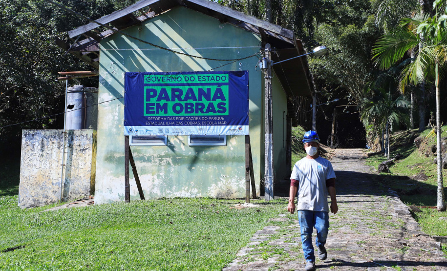 Ilha das Cobras começa a mudar de cara para receber a Escola do Mar
. Foto: José Fernando Ogura/AEN