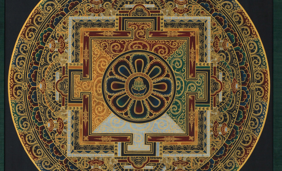 Obra _Mandala_, da colec?a?o asia?tica do MON, se?c. XXI - Foto: Sergio Guerini/Divulgação MON