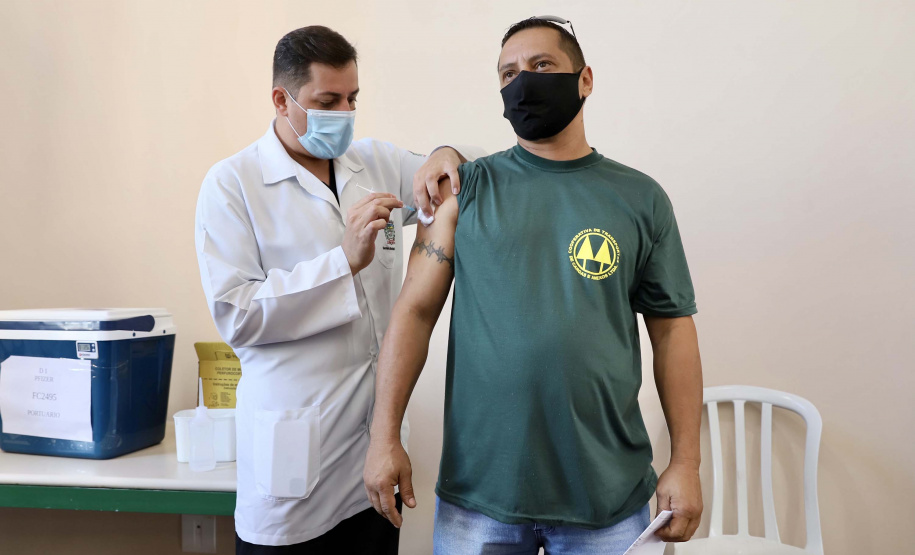 Mais de 80% dos portuários foram vacinados no Paraná. Foto: Claudio Neves/Portos do Paraná