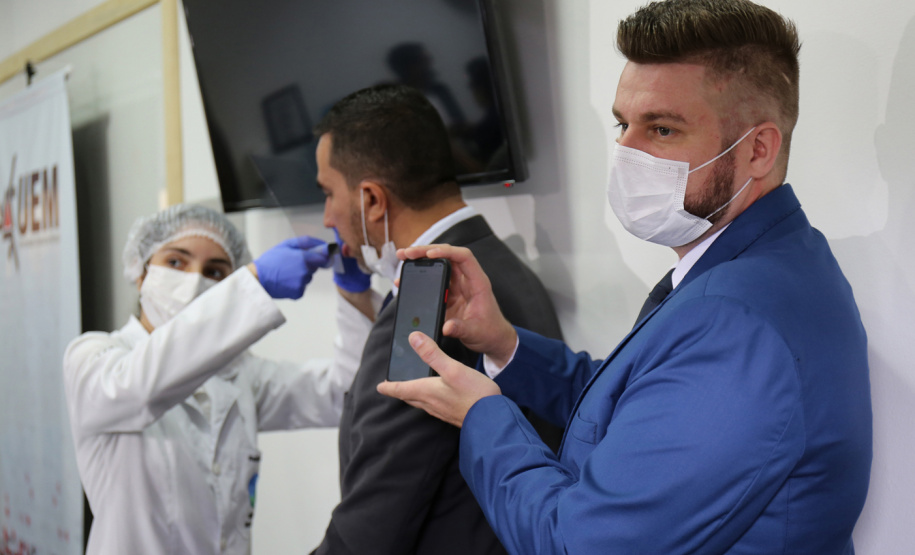 SpectroCheck analisa a língua e resultado sai em 3 segundos; tecnologia inédita no mundo pode ser usada em massa - Maringá, 18/06/2021 - Foto: UEM