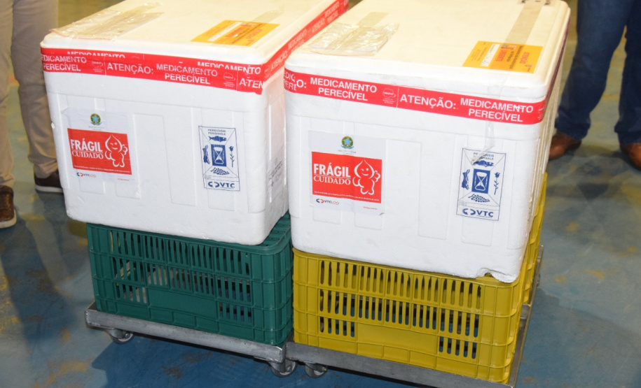 A Secretaria de Estado da Saúde enviou mais 34.710 vacinas contra a Covid-19 para o município de Curitiba nesta sexta-feira (18). Os imunizantes fazem parte da 25ª pauta de distribuição do Ministério da Saúde, recebida ainda nesta manhã. Ao todo são 28.380 doses da vacina Pfizer/BioNTech e 6.330 da CoronaVac/Butantan. - Curitiba, 18/06/2021 - Foto: Américo Antonio/SESA