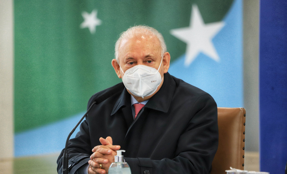 O governador Carlos Massa Ratinho Junior lançou nesta segunda-feira (21), no Palácio Iguaçu, o edital de licitação da primeira fase das obras de recuperação da orla de Matinhos, no Litoral do Paraná. - Curitiba, 21/06/2021 - Foto: José Fernando Ogura/AEN