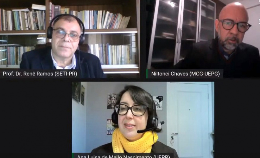 A Superintendência Geral de Ciência, Tecnologia e Ensino Superior (Seti) reuniu, nesta segunda-feira (21), pesquisadores especialistas em museus para debater as perspectivas dos espaços no período pós-pandemia. - Curitiba, 21/06/2021 - Foto: SETI