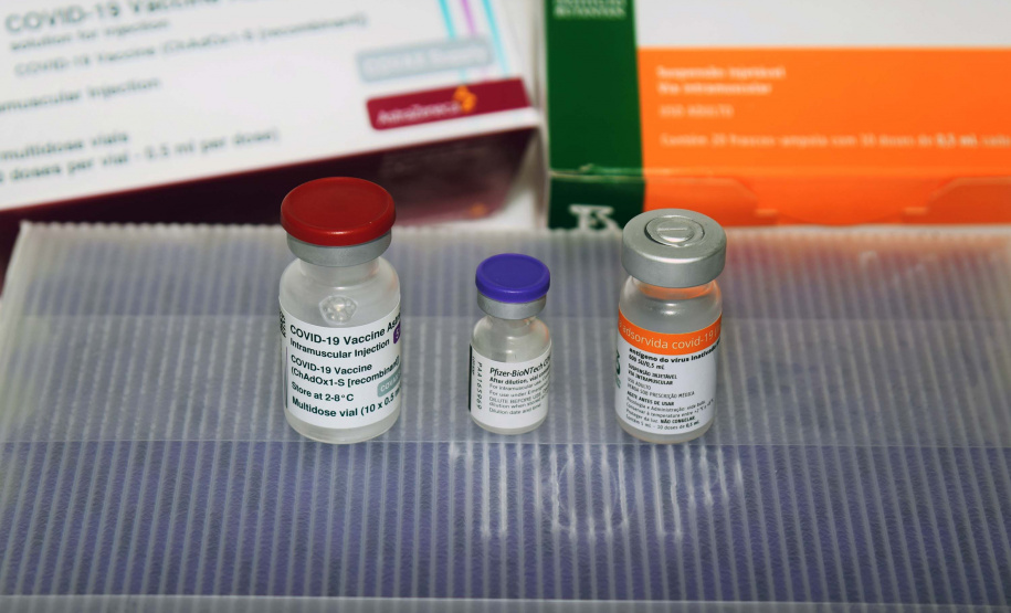 Até o momento, as vacinas distribuídas ao Paraná, que segue o PNI, foram CoronaVac, AstraZeneca e Pfizer. Foto:Américo Antonio/SESA