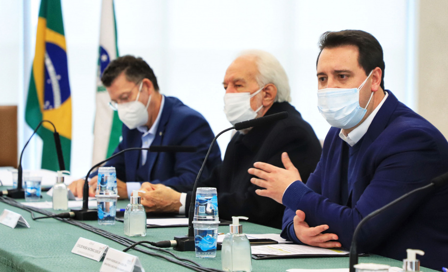 De 10 a 17 de outubro, o Paraná será o protagonista do Pavilhão do Brasil na Expo Dubai 2020, exposição internacional que concentra mais de 190 países em 181 dias de evento e espera receber 25 milhões de visitantes. Nesta terça-feira (22), o governador Carlos Massa Ratinho Junior apresentou a empresários a proposta do projeto de exposição que irá representar o Estado na feira. - Curitiba, 22/06/2021 - Foto: José Fernando Ogura/AEN