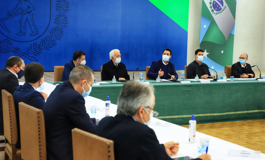 De 10 a 17 de outubro, o Paraná será o protagonista do Pavilhão do Brasil na Expo Dubai 2020, exposição internacional que concentra mais de 190 países em 181 dias de evento e espera receber 25 milhões de visitantes. Nesta terça-feira (22), o governador Carlos Massa Ratinho Junior apresentou a empresários a proposta do projeto de exposição que irá representar o Estado na feira. - Curitiba, 22/06/2021 - Foto: José Fernando Ogura/AEN