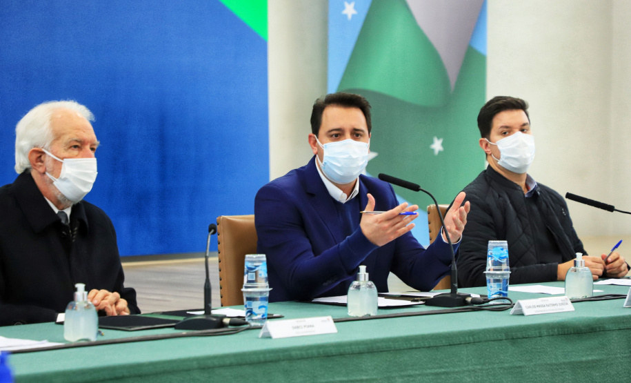 De 10 a 17 de outubro, o Paraná será o protagonista do Pavilhão do Brasil na Expo Dubai 2020, exposição internacional que concentra mais de 190 países em 181 dias de evento e espera receber 25 milhões de visitantes. Nesta terça-feira (22), o governador Carlos Massa Ratinho Junior apresentou a empresários a proposta do projeto de exposição que irá representar o Estado na feira. - Curitiba, 22/06/2021 - Foto: José Fernando Ogura/AEN