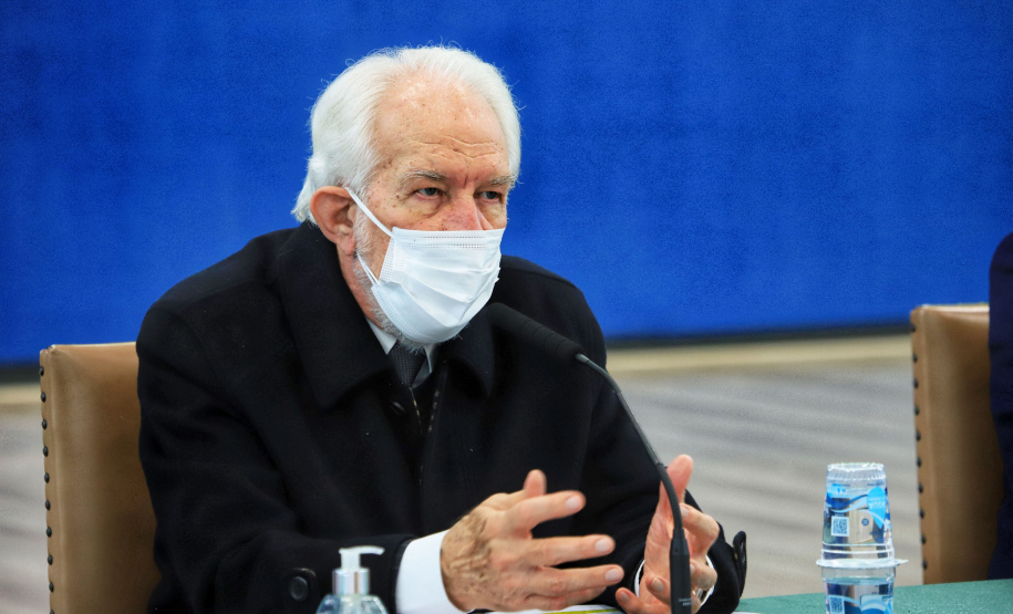 De 10 a 17 de outubro, o Paraná será o protagonista do Pavilhão do Brasil na Expo Dubai 2020, exposição internacional que concentra mais de 190 países em 181 dias de evento e espera receber 25 milhões de visitantes. Nesta terça-feira (22), o governador Carlos Massa Ratinho Junior apresentou a empresários a proposta do projeto de exposição que irá representar o Estado na feira. - Curitiba, 22/06/2021 - Foto: José Fernando Ogura/AEN