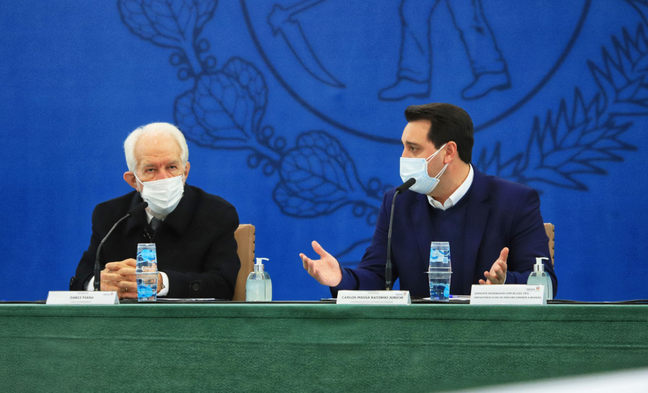 De 10 a 17 de outubro, o Paraná será o protagonista do Pavilhão do Brasil na Expo Dubai 2020, exposição internacional que concentra mais de 190 países em 181 dias de evento e espera receber 25 milhões de visitantes. Nesta terça-feira (22), o governador Carlos Massa Ratinho Junior apresentou a empresários a proposta do projeto de exposição que irá representar o Estado na feira. - Curitiba, 22/06/2021 - Foto: José Fernando Ogura/AEN