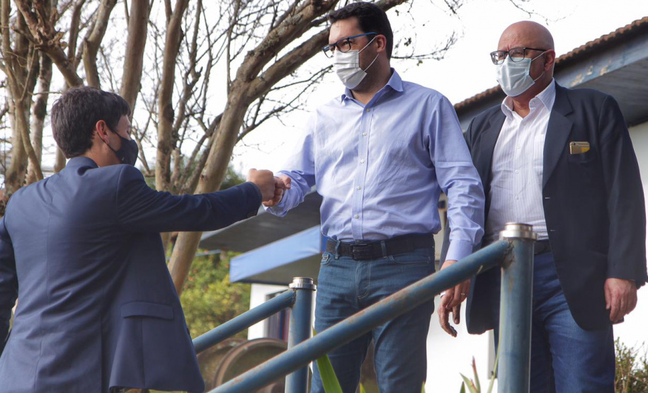Visita técnica da comitiva formada por membros do Ministério da Infraestrutura, do Ministério da Economia e da Secretaria de Infraestrutura e Logística para discutir o projeto da Nova Ferroeste. - Foto: Alessandro Vieira/AEN