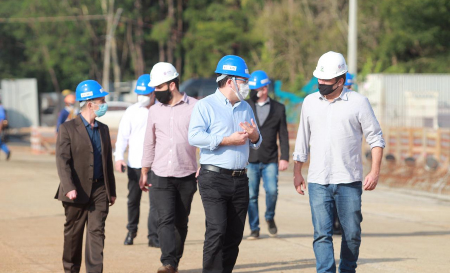 Visita técnica da comitiva formada por membros do Ministério da Infraestrutura, do Ministério da Economia e da Secretaria de Infraestrutura e Logística e da Nova Ferroeste em Foz do Iguaçu - Foz do Iguaçu, 24/06/2021 - Foto: Alessandro Vieira/AEN