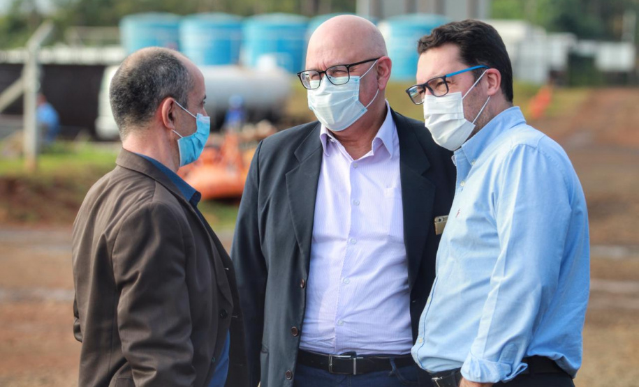 Visita técnica da comitiva formada por membros do Ministério da Infraestrutura, do Ministério da Economia e da Secretaria de Infraestrutura e Logística e da Nova Ferroeste em Foz do Iguaçu - Foz do Iguaçu, 24/06/2021 - Foto: Alessandro Vieira/AEN