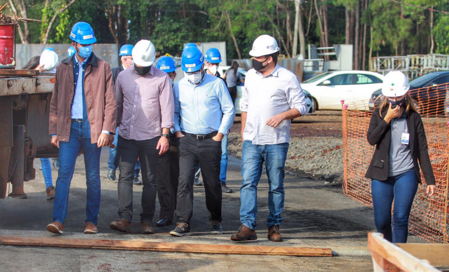 Visita técnica da comitiva formada por membros do Ministério da Infraestrutura, do Ministério da Economia e da Secretaria de Infraestrutura e Logística e da Nova Ferroeste em Foz do Iguaçu - Foz do Iguaçu, 24/06/2021 - Foto: Alessandro Vieira/AEN