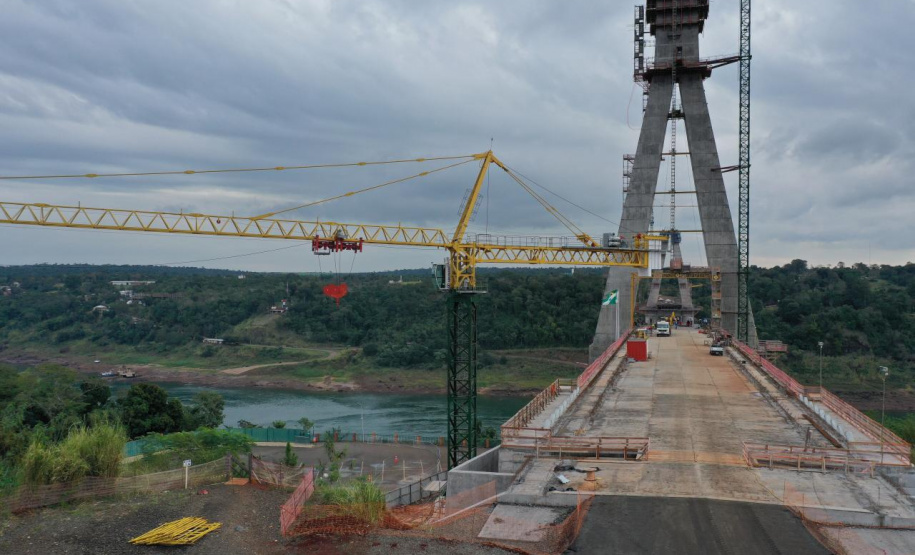 Visita técnica da comitiva formada por membros do Ministério da Infraestrutura, do Ministério da Economia e da Secretaria de Infraestrutura e Logística e da Nova Ferroeste em Foz do Iguaçu - Foz do Iguaçu, 24/06/2021 - Foto: Alessandro Vieira/AEN