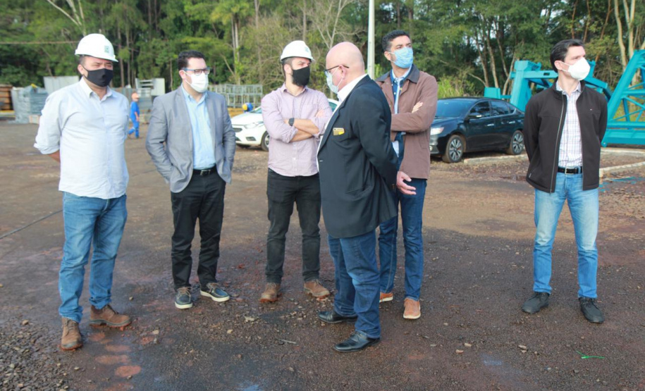 Visita técnica da comitiva formada por membros do Ministério da Infraestrutura, do Ministério da Economia e da Secretaria de Infraestrutura e Logística e da Nova Ferroeste em Foz do Iguaçu - Foz do Iguaçu, 24/06/2021 - Foto: Alessandro Vieira/AEN
