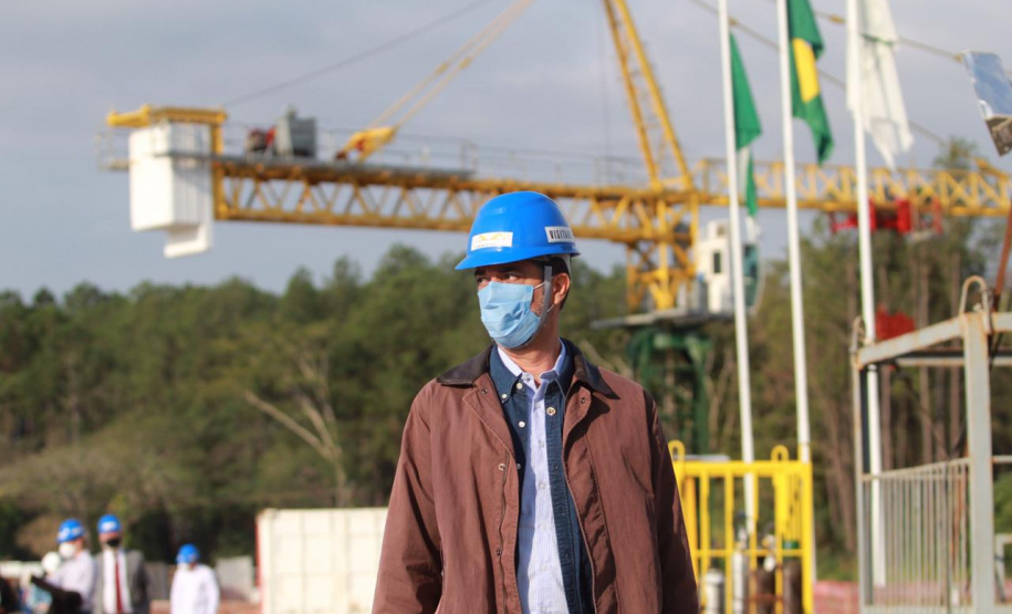 Visita técnica da comitiva formada por membros do Ministério da Infraestrutura, do Ministério da Economia e da Secretaria de Infraestrutura e Logística e da Nova Ferroeste em Foz do Iguaçu - Foz do Iguaçu, 24/06/2021 - Foto: Alessandro Vieira/AEN
