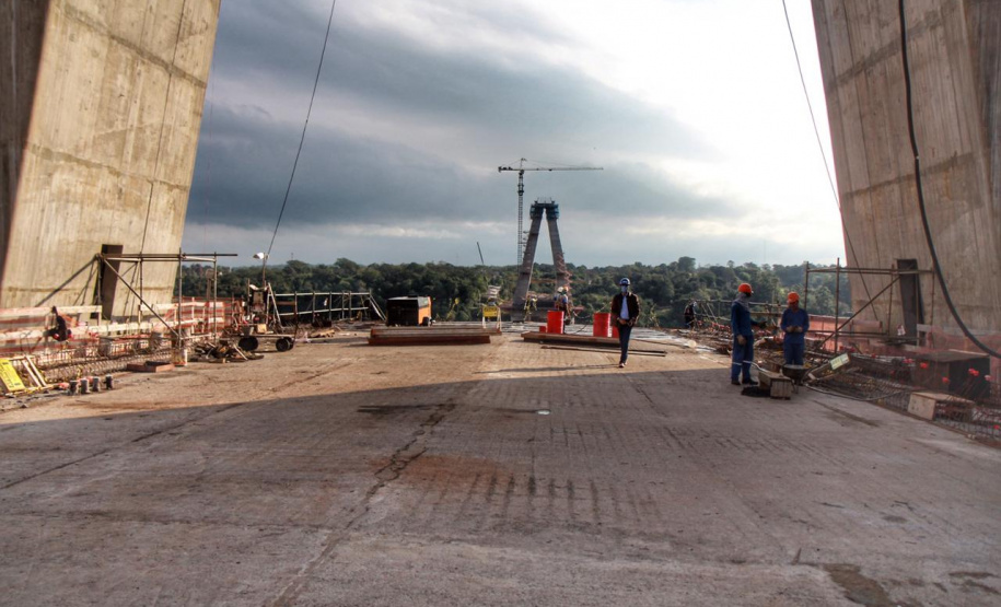 Visita técnica da comitiva formada por membros do Ministério da Infraestrutura, do Ministério da Economia e da Secretaria de Infraestrutura e Logística e da Nova Ferroeste em Foz do Iguaçu - Foz do Iguaçu, 24/06/2021 - Foto: Alessandro Vieira/AEN