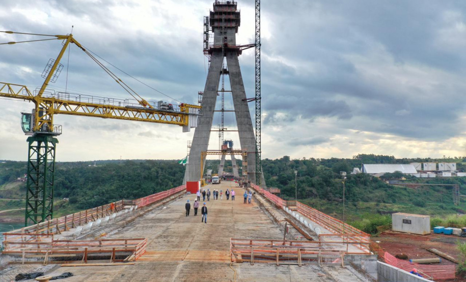 Visita técnica da comitiva formada por membros do Ministério da Infraestrutura, do Ministério da Economia e da Secretaria de Infraestrutura e Logística e da Nova Ferroeste em Foz do Iguaçu - Foz do Iguaçu, 24/06/2021 - Foto: Alessandro Vieira/AEN