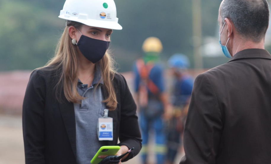Visita técnica da comitiva formada por membros do Ministério da Infraestrutura, do Ministério da Economia e da Secretaria de Infraestrutura e Logística e da Nova Ferroeste em Foz do Iguaçu - Foz do Iguaçu, 24/06/2021 - Foto: Alessandro Vieira/AEN