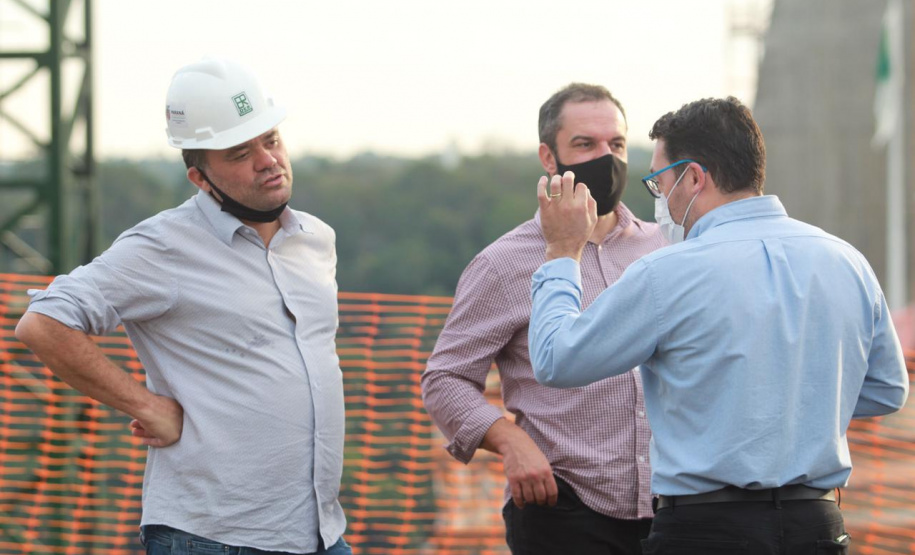 Visita técnica da comitiva formada por membros do Ministério da Infraestrutura, do Ministério da Economia e da Secretaria de Infraestrutura e Logística e da Nova Ferroeste em Foz do Iguaçu - Foz do Iguaçu, 24/06/2021 - Foto: Alessandro Vieira/AEN