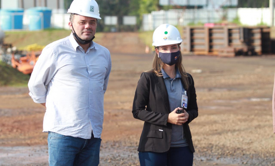 Visita técnica da comitiva formada por membros do Ministério da Infraestrutura, do Ministério da Economia e da Secretaria de Infraestrutura e Logística e da Nova Ferroeste em Foz do Iguaçu - Foz do Iguaçu, 24/06/2021 - Foto: Alessandro Vieira/AEN