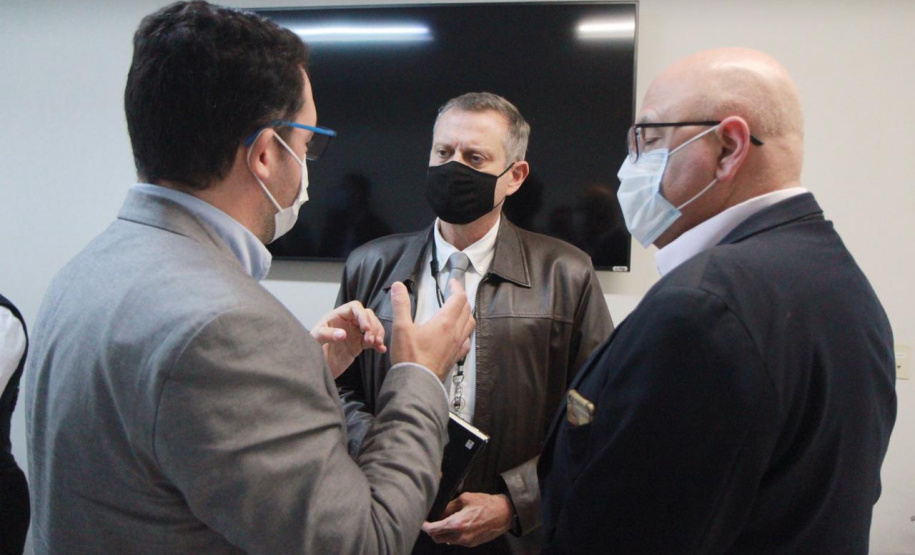 Visita técnica da comitiva formada por membros do Ministério da Infraestrutura, do Ministério da Economia e da Secretaria de Infraestrutura e Logística e da Nova Ferroeste em Foz do Iguaçu - Foz do Iguaçu, 24/06/2021 - Foto: Alessandro Vieira/AEN