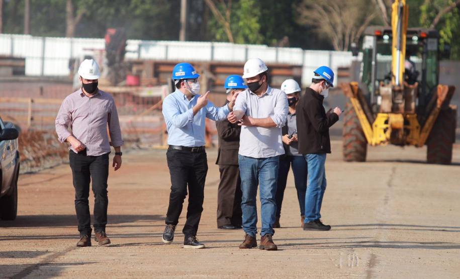 Visita técnica da comitiva formada por membros do Ministério da Infraestrutura, do Ministério da Economia e da Secretaria de Infraestrutura e Logística e da Nova Ferroeste em Foz do Iguaçu - Foz do Iguaçu, 24/06/2021 - Foto: Alessandro Vieira/AEN