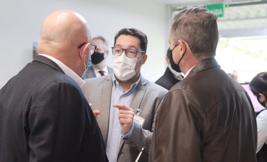 Visita técnica da comitiva formada por membros do Ministério da Infraestrutura, do Ministério da Economia e da Secretaria de Infraestrutura e Logística e da Nova Ferroeste em Foz do Iguaçu - Foz do Iguaçu, 24/06/2021 - Foto: Alessandro Vieira/AEN