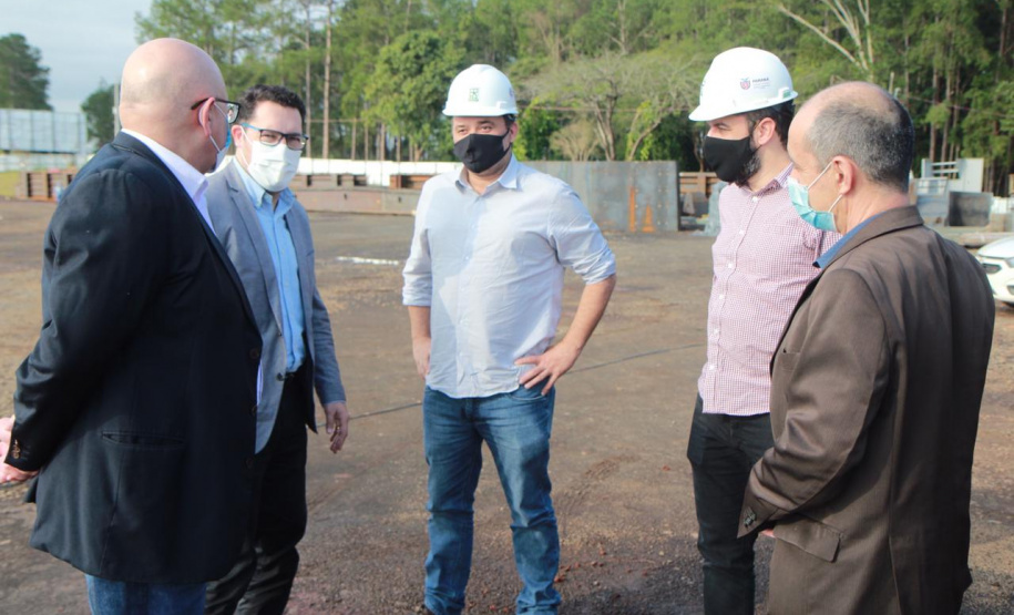 Visita técnica da comitiva formada por membros do Ministério da Infraestrutura, do Ministério da Economia e da Secretaria de Infraestrutura e Logística e da Nova Ferroeste em Foz do Iguaçu - Foz do Iguaçu, 24/06/2021 - Foto: Alessandro Vieira/AEN