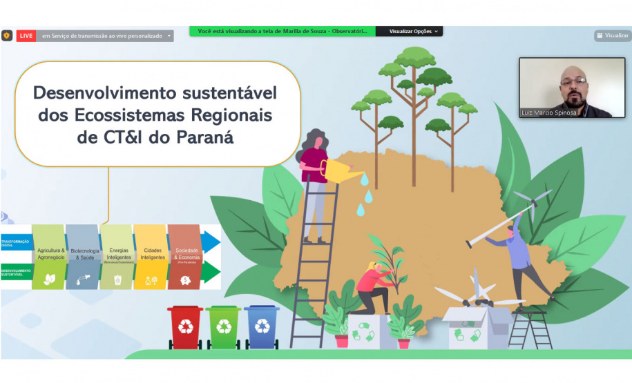 Estado e Fiep concluem primeiro ciclo das Rotas Estratégicas de CT&I
Projeto visa que toda estrutura que Ciência, Tecnologia e Inovação atue de forma integrada e seja melhor utilizada. O primeiro ciclo de eventos discutiu o avanço das ações no Norte, Litoral e RMC. Foto: Fundação Araucária