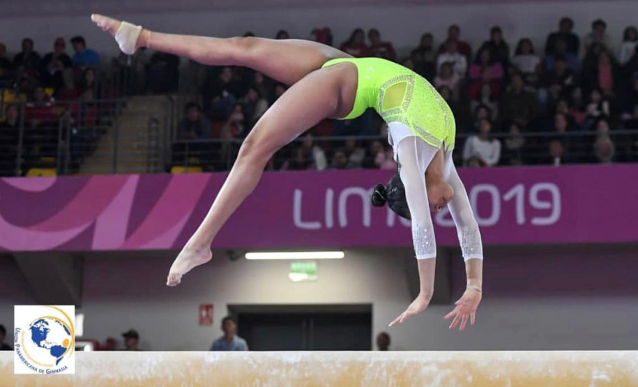 Bolsa estadual do Geração Olímpica incentiva atletas a buscar níveis maiores em suas modalidades.  Na foto, a gisnatas Caroline Pedro de Lima -  Curitiba, 25/06/2021  -  Foto: Paraná Esporte