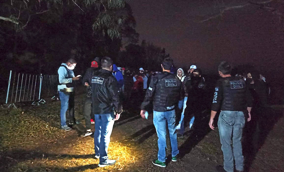 Polícia Civil dispersa festa clandestina com cerca de 200 pessoas em Piraquara  -  Curitiba, 27/06/2021  -  Foto: Polícia Civil do Paraná/SESP-PR