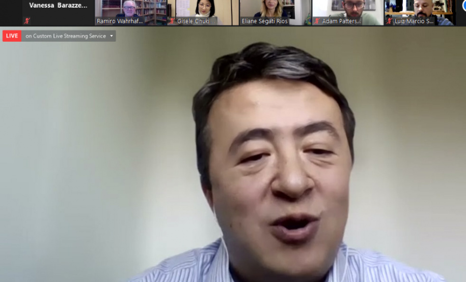 O Governo do Estado do Paraná, por meio da Fundação Araucária (FA), com o apoio da Superintendência Geral da Ciência, Tecnologia e Ensino Superior (Seti) e a Embaixada Britânica realizou, nesta segunda-feira (28), a solenidade de abertura da Missão Técnica Virtual Araucária e UK: Healthtech Cooperation. - Curitiba, 28/06/2021 - Foto: Fundação Araucária