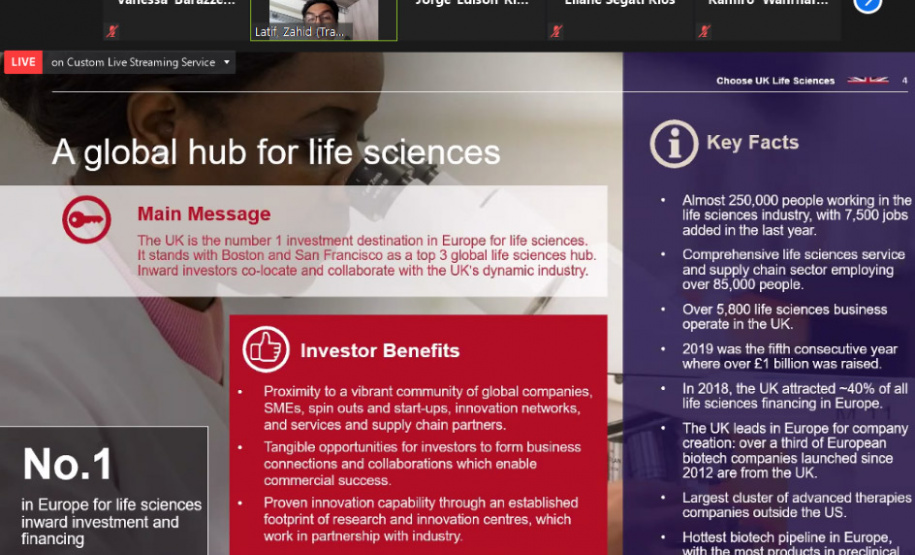 O Governo do Estado do Paraná, por meio da Fundação Araucária (FA), com o apoio da Superintendência Geral da Ciência, Tecnologia e Ensino Superior (Seti) e a Embaixada Britânica realizou, nesta segunda-feira (28), a solenidade de abertura da Missão Técnica Virtual Araucária e UK: Healthtech Cooperation. - Curitiba, 28/06/2021 - Foto: Fundação Araucária