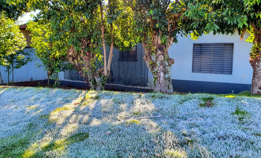 Toledo geada e frio intenso  -  Toledo, 29/06/2021  -  Foto: Carlos Vicelli