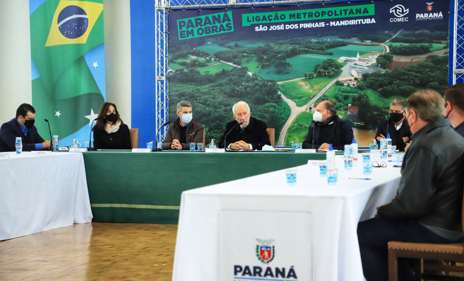 Reunião om a COMEC e SEDU sobre ligação metropolitana São José dos Pinhais/Mandirituba  -  Curitiba, 29/06/2021  -  Foto: José Fernando Ogura/AEN