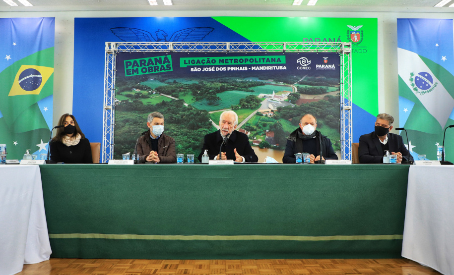Reunião om a COMEC e SEDU sobre ligação metropolitana São José dos Pinhais/Mandirituba  -  Curitiba, 29/06/2021  -  Foto: José Fernando Ogura/AEN