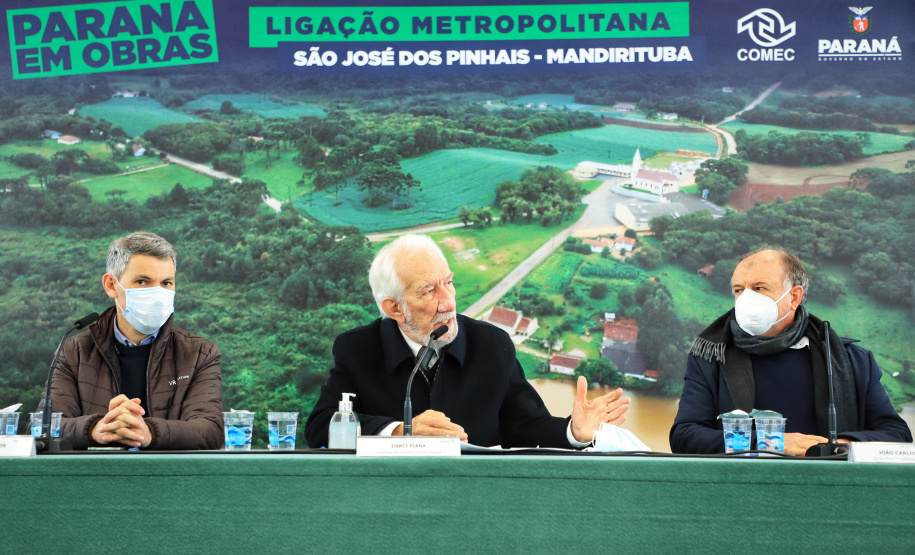 Reunião om a COMEC e SEDU sobre ligação metropolitana São José dos Pinhais/Mandirituba  -  Curitiba, 29/06/2021  -  Foto: José Fernando Ogura/AEN