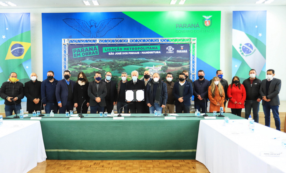 Reunião om a COMEC e SEDU sobre ligação metropolitana São José dos Pinhais/Mandirituba  -  Curitiba, 29/06/2021  -  Foto: José Fernando Ogura/AEN